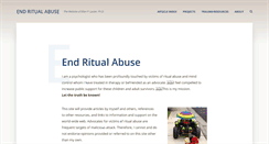 Desktop Screenshot of endritualabuse.org